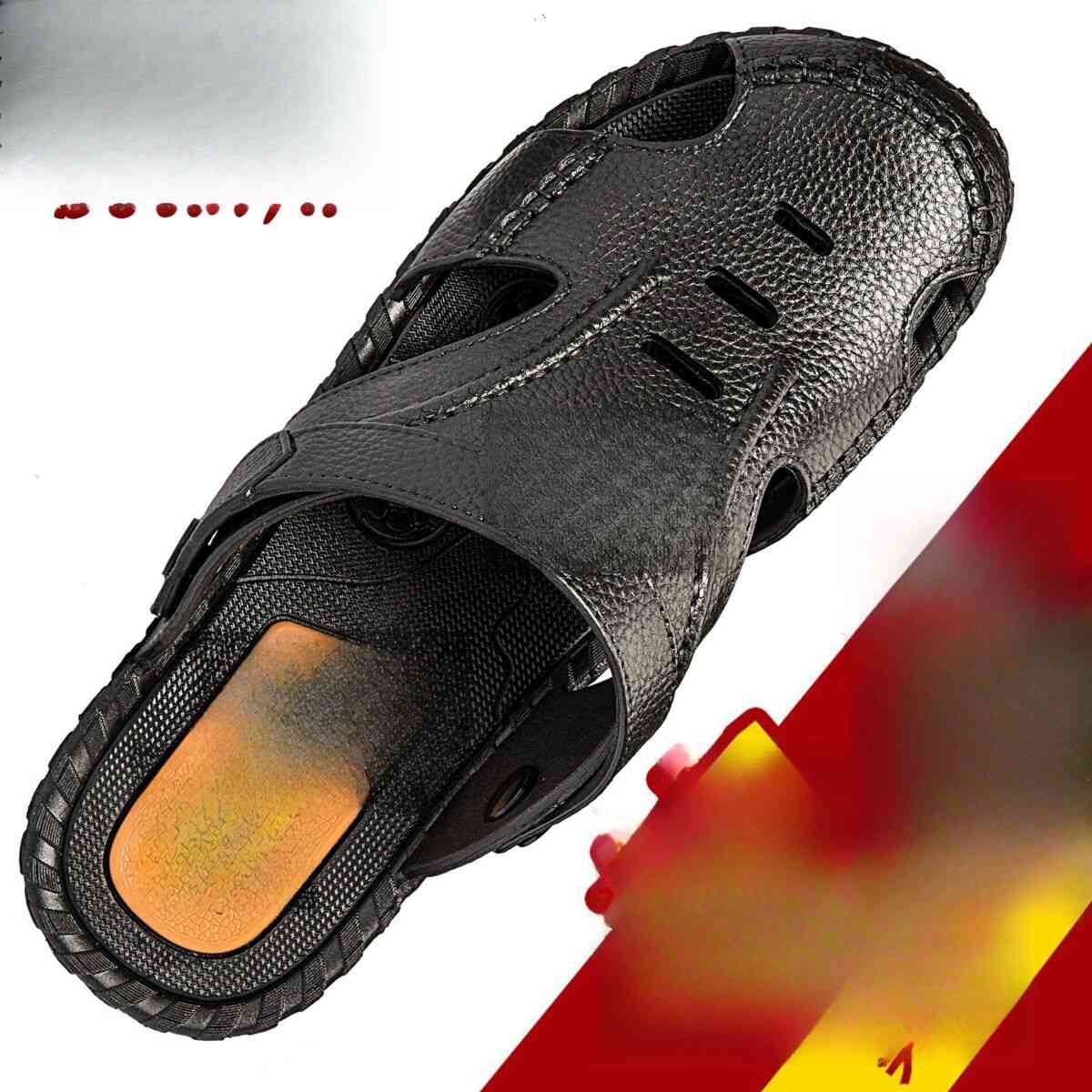 Sandalias de verano para hombre, de suela suave, antideslizantes, para playa y uso casual._voghion.com
